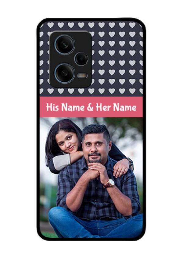 Xiaomi Redmi Note 12 Pro Plus 5G Custom Glass Mobile Case - Love Symbols Design
