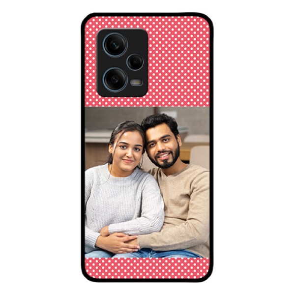 Xiaomi Redmi Note 12 Pro Plus 5G Custom Glass Phone Case - White Dotted Design Xiaomi Redmi Note 12 Pro Plus 5G Custom Glass Phone Case - White Dotted Design