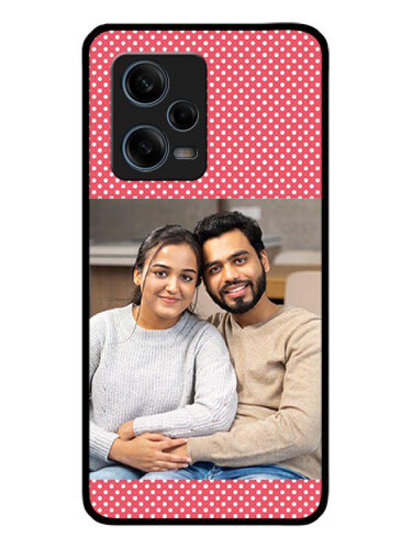 Custom Xiaomi Redmi Note 12 Pro Plus 5G Custom Glass Phone Case - White Dotted Design