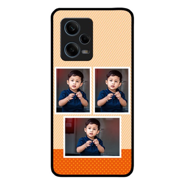 Xiaomi Redmi Note 12 Pro Plus 5G Photo Printing on Glass Case - Bulk Photos Upload Design