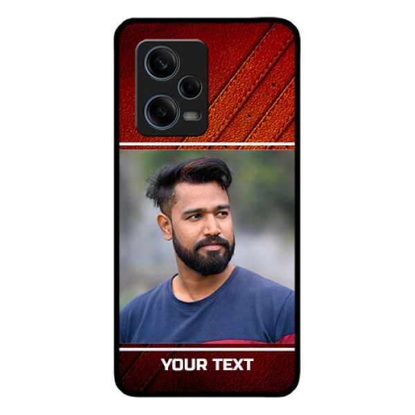Xiaomi Redmi Note 12 Pro Plus 5G Personalized Glass Phone Case - Leather Phone Case Design