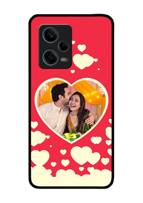 Xiaomi Redmi Note 12 Pro Plus 5G Custom Glass Mobile Case - Love Symbols Phone Cover Design