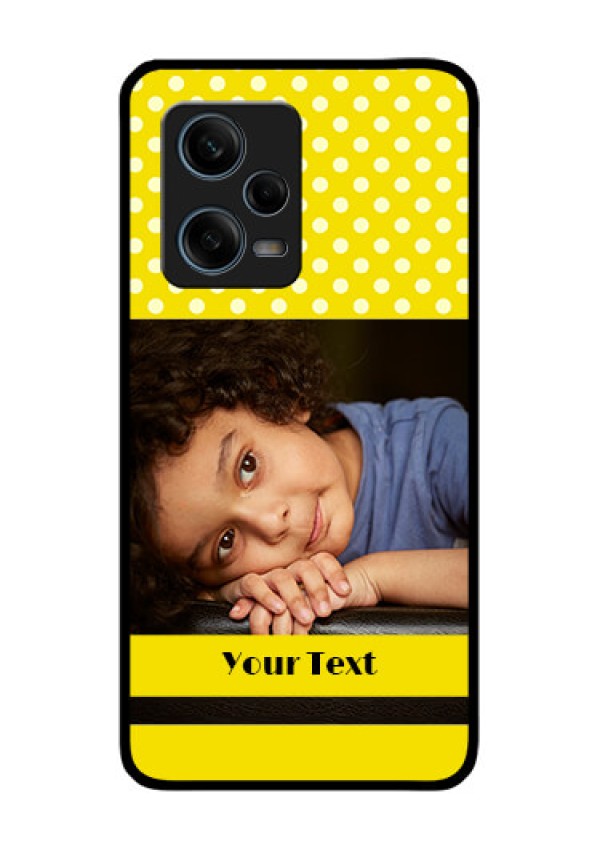 Xiaomi Redmi Note 12 Pro Plus 5G Custom Glass Phone Case - Bright Yellow Case Design