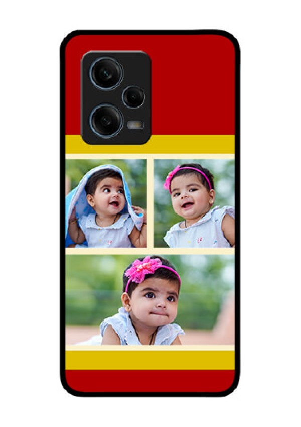 Xiaomi Redmi Note 12 Pro Plus 5G Custom Glass Mobile Case - Multiple Pic Upload Design