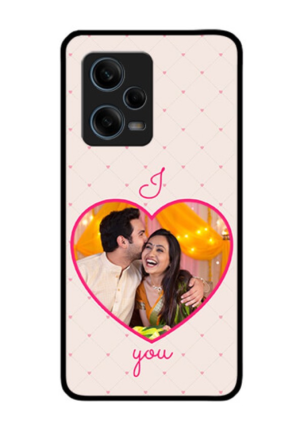 Xiaomi Redmi Note 12 Pro Plus 5G Custom Glass Mobile Case - Heart Shape Design