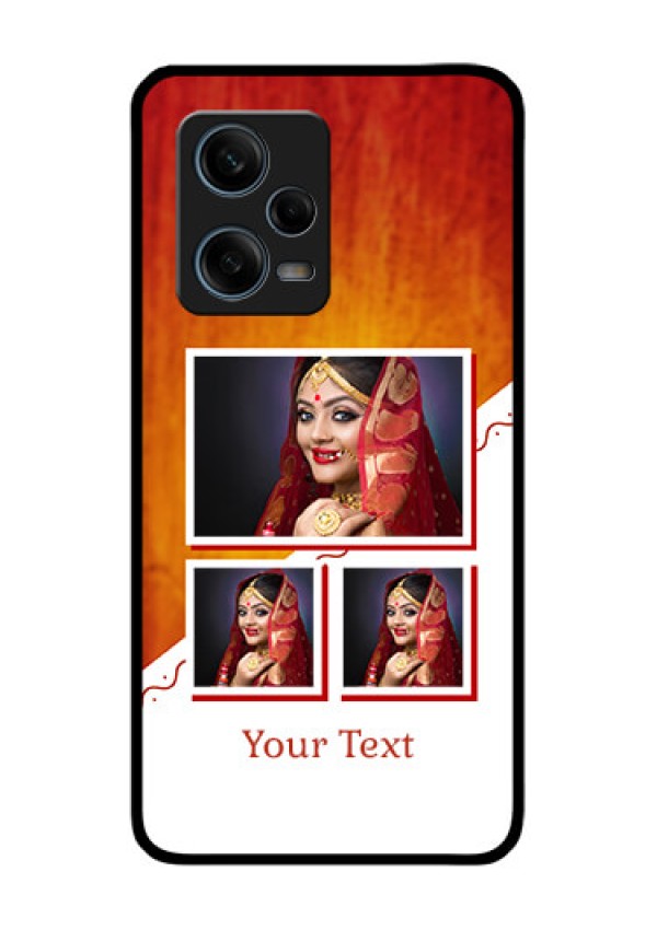 Xiaomi Redmi Note 12 Pro Plus 5G Custom Glass Phone Case - Wedding Memories Design