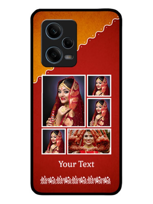Custom Xiaomi Redmi Note 12 Pro Plus 5G Personalized Glass Phone Case - Wedding Pic Upload Design