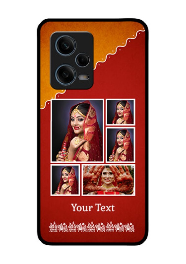 Xiaomi Redmi Note 12 Pro Plus 5G Personalized Glass Phone Case - Wedding Pic Upload Design