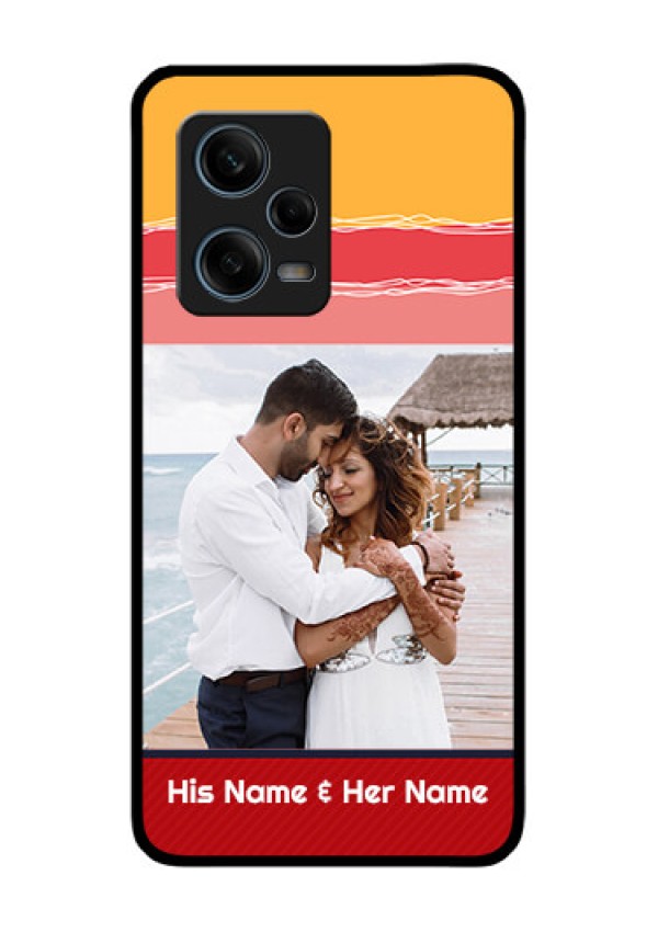 Xiaomi Redmi Note 12 Pro Plus 5G Custom Glass Mobile Case - Colorful Case Design