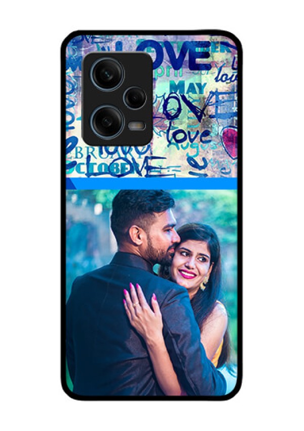 Xiaomi Redmi Note 12 Pro Plus 5G Custom Glass Mobile Case - Colorful Love Design