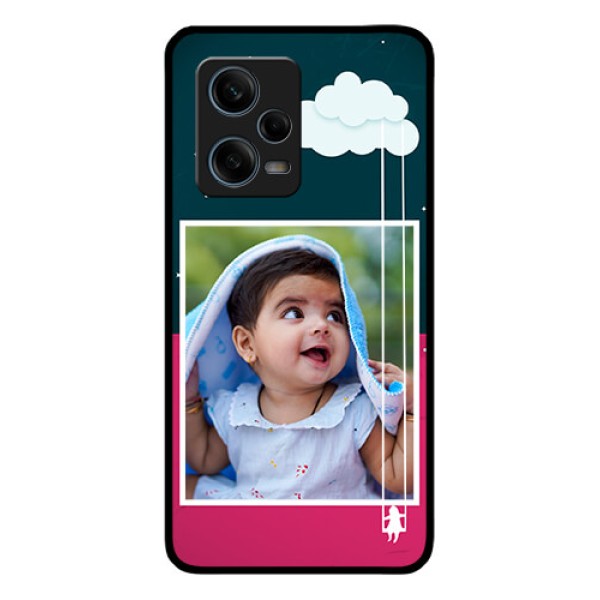 Xiaomi Redmi Note 12 Pro Plus 5G Custom Glass Phone Case - Cute Girl with Cloud Design Xiaomi Redmi Note 12 Pro Plus 5G Custom Glass Phone Case - Cute Girl with Cloud Design