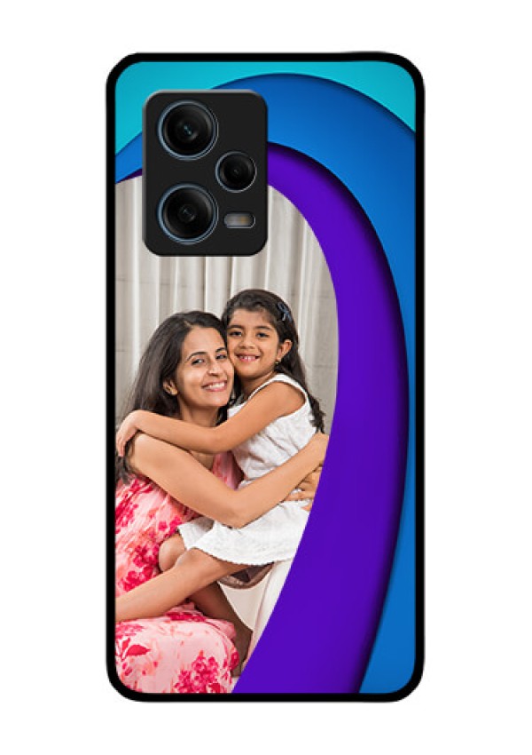 Xiaomi Redmi Note 12 Pro Plus 5G Photo Printing on Glass Case - Simple Pattern Design