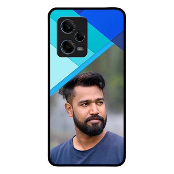Xiaomi Redmi Note 12 Pro Plus 5G Custom Glass Phone Case - Blue Pattern Design Xiaomi Redmi Note 12 Pro Plus 5G Custom Glass Phone Case - Blue Pattern Design
