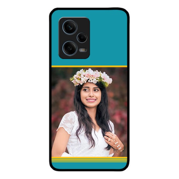 Xiaomi Redmi Note 12 Pro Plus 5G Custom Glass Phone Case - Yellow & Blue Design Xiaomi Redmi Note 12 Pro Plus 5G Custom Glass Phone Case - Yellow & Blue Design