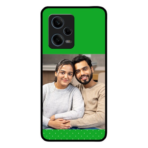 Xiaomi Redmi Note 12 Pro Plus 5G Personalized Glass Phone Case - Green Pattern Design Xiaomi Redmi Note 12 Pro Plus 5G Personalized Glass Phone Case - Green Pattern Design