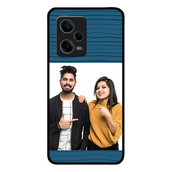 Xiaomi Redmi Note 12 Pro Plus 5G Custom Glass Phone Case - Blue Pattern Cover Design Xiaomi Redmi Note 12 Pro Plus 5G Custom Glass Phone Case - Blue Pattern Cover Design