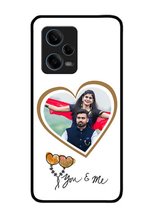 Xiaomi Redmi Note 12 Pro Plus 5G Custom Glass Mobile Case - You & Me Design