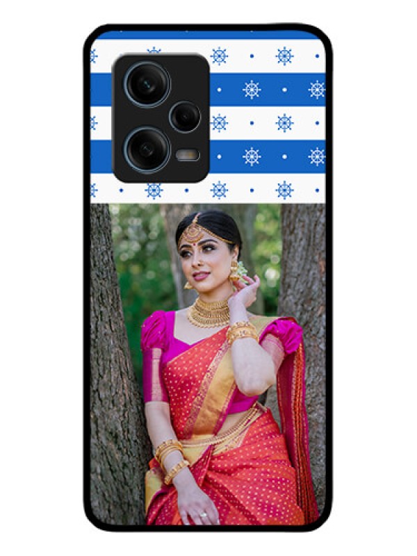 Custom Xiaomi Redmi Note 12 Pro Plus 5G Photo Printing on Glass Case - Snow Pattern Design