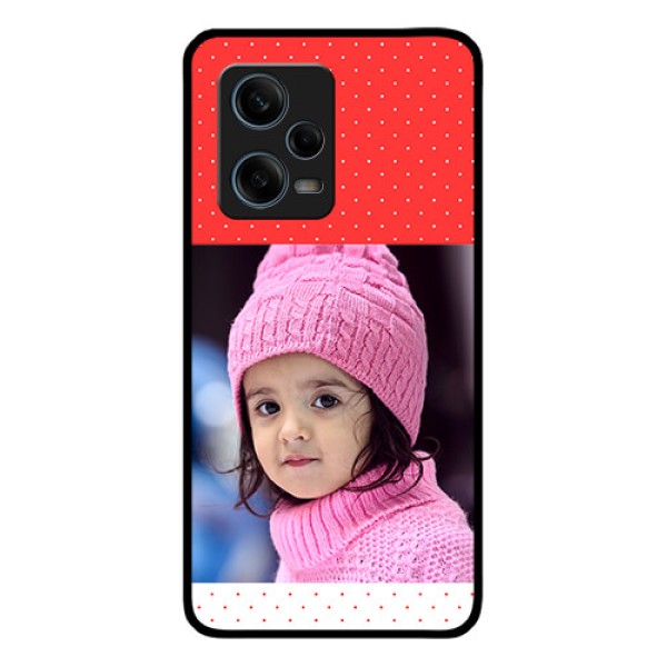 Xiaomi Redmi Note 12 Pro Plus 5G Photo Printing on Glass Case - Red Pattern Design Xiaomi Redmi Note 12 Pro Plus 5G Photo Printing on Glass Case - Red Pattern Design