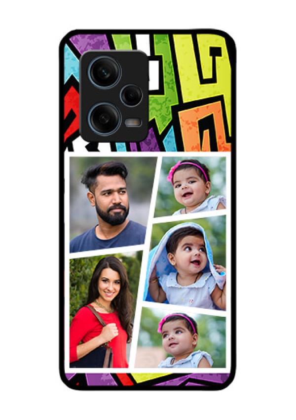Xiaomi Redmi Note 12 Pro Plus 5G Custom Glass Phone Case - Graffiti pattern Design
