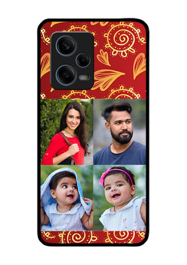 Xiaomi Redmi Note 12 Pro Plus 5G Photo Printing on Glass Case - 4 Image Traditional Design