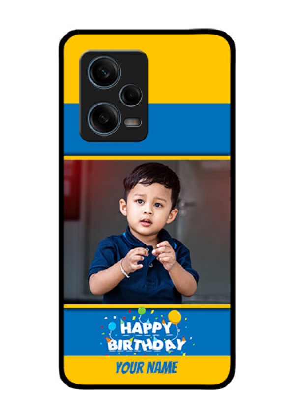 Xiaomi Redmi Note 12 Pro Plus 5G Custom Glass Mobile Case - Birthday Wishes Design