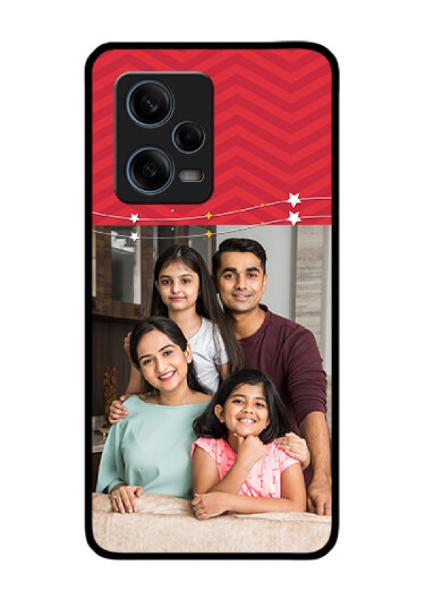 Xiaomi Redmi Note 12 Pro Plus 5G Personalized Glass Phone Case - Happy Family Design