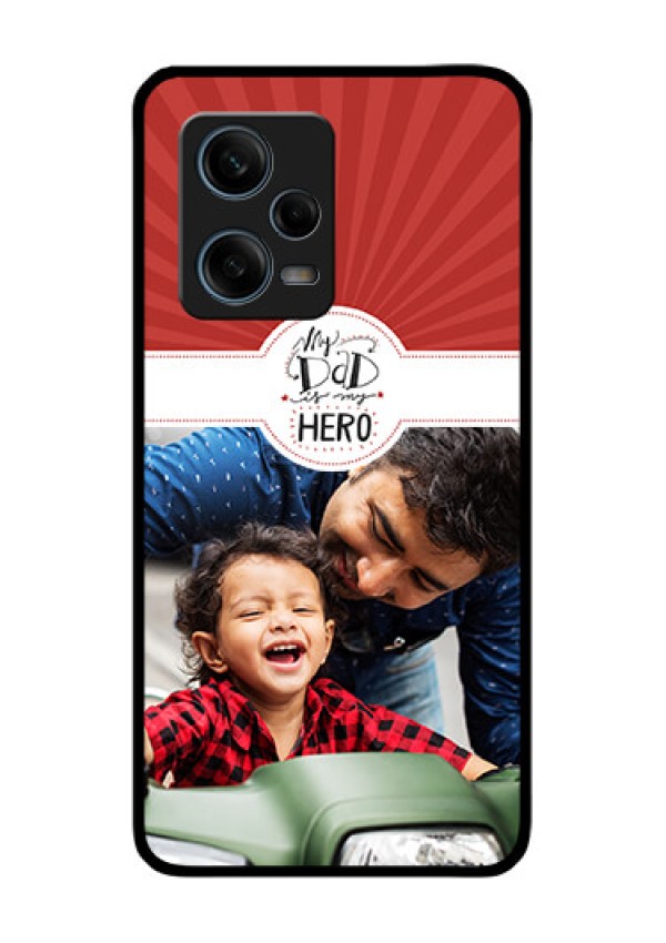 Xiaomi Redmi Note 12 Pro Plus 5G Photo Printing on Glass Case - My Dad Hero Design