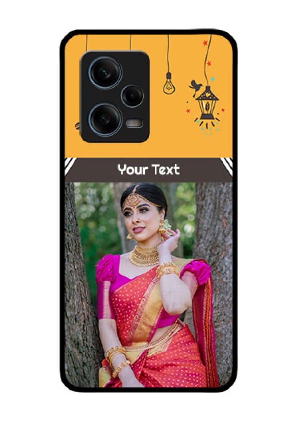 Xiaomi Redmi Note 12 Pro Plus 5G Custom Glass Mobile Case - with Family Picture and Icons