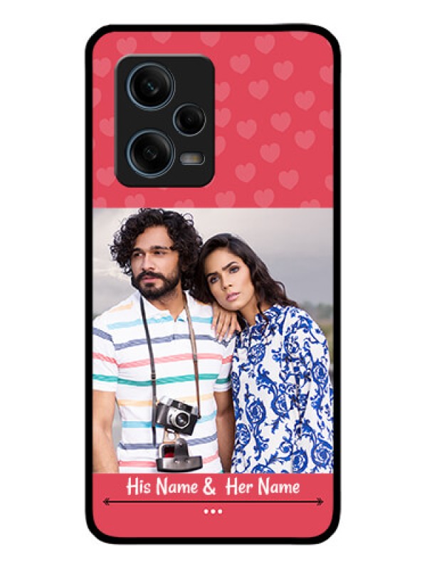 Custom Xiaomi Redmi Note 12 Pro Plus 5G Photo Printing on Glass Case - Simple Love Design