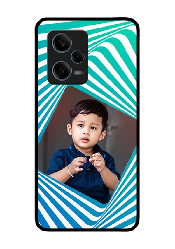 Xiaomi Redmi Note 12 Pro Plus 5G Personalized Glass Phone Case - Abstract Spiral Design