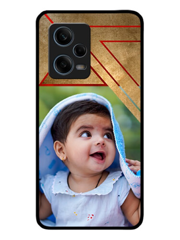 Custom Xiaomi Redmi Note 12 Pro Plus 5G Personalized Glass Phone Case - Gradient Abstract Texture Design