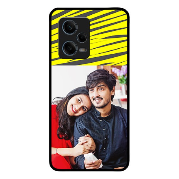Xiaomi Redmi Note 12 Pro Plus 5G Photo Printing on Glass Case - Yellow Abstract Design Xiaomi Redmi Note 12 Pro Plus 5G Photo Printing on Glass Case - Yellow Abstract Design
