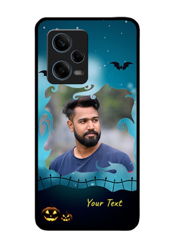 Xiaomi Redmi Note 12 Pro Plus 5G Custom Glass Phone Case - Halloween frame design