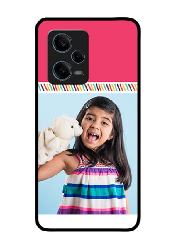 Xiaomi Redmi Note 12 Pro Plus 5G Personalized Glass Phone Case - Line art design