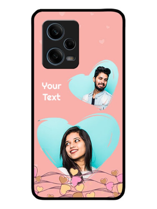 Custom Xiaomi Redmi Note 12 Pro Plus 5G Custom Glass Mobile Case - Love Doodle Design