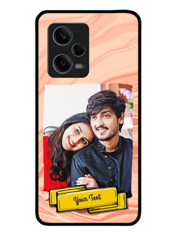 Custom Xiaomi Redmi Note 12 Pro Plus 5G Personalized Glass Phone Case - Marble Texture Design