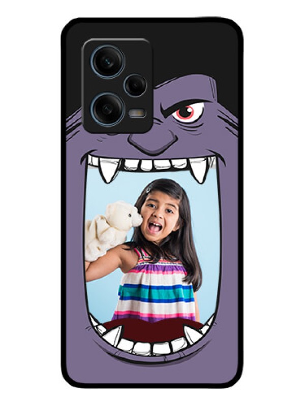 Custom Xiaomi Redmi Note 12 Pro Plus 5G Custom Glass Phone Case - Angry Monster Design