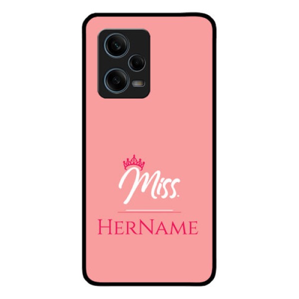 Xiaomi Redmi Note 12 Pro Plus 5G Custom Glass Phone Case Mrs with Name Xiaomi Redmi Note 12 Pro Plus 5G Custom Glass Phone Case Mrs with Name