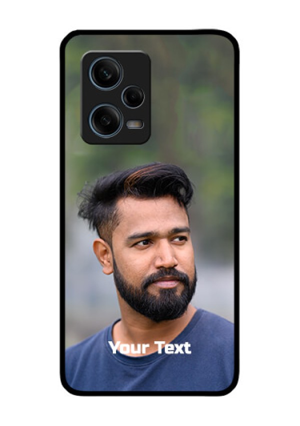 Xiaomi Redmi Note 12 Pro Plus 5G Glass Mobile Cover: Photo with Text