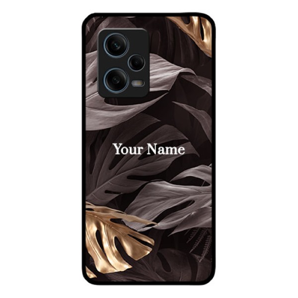 Xiaomi Redmi Note 12 Pro Plus 5G Personalised Glass Phone Case - Wild Leaves digital paint Design Xiaomi Redmi Note 12 Pro Plus 5G Personalised Glass Phone Case - Wild Leaves digital paint Design