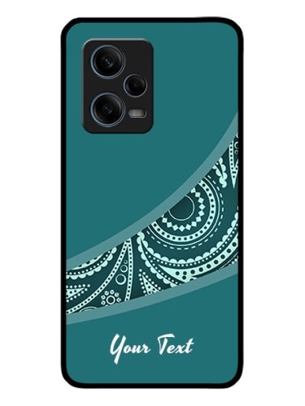 Custom Xiaomi Redmi Note 12 Pro Plus 5G Photo Printing on Glass Case - semi visible floral Design