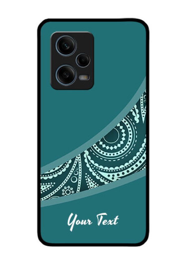 Xiaomi Redmi Note 12 Pro Plus 5G Photo Printing on Glass Case - semi visible floral Design