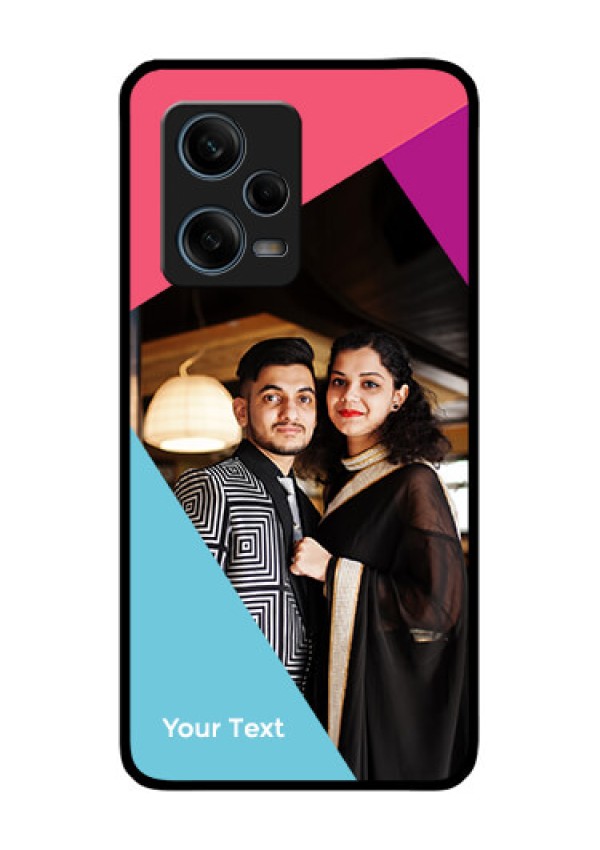Xiaomi Redmi Note 12 Pro Plus 5G Custom Glass Mobile Case - Stacked Triple colour Design