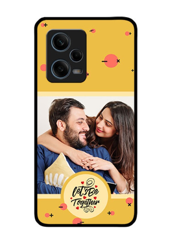 Xiaomi Redmi Note 12 Pro Plus 5G Photo Printing on Glass Case - Lets be Together Design