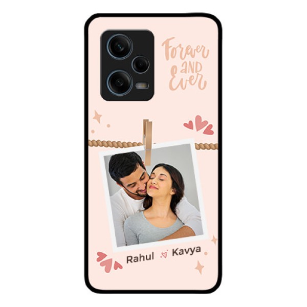 Xiaomi Redmi Note 12 Pro Plus 5G Custom Glass Phone Case - Forever and ever love Design Xiaomi Redmi Note 12 Pro Plus 5G Custom Glass Phone Case - Forever and ever love Design