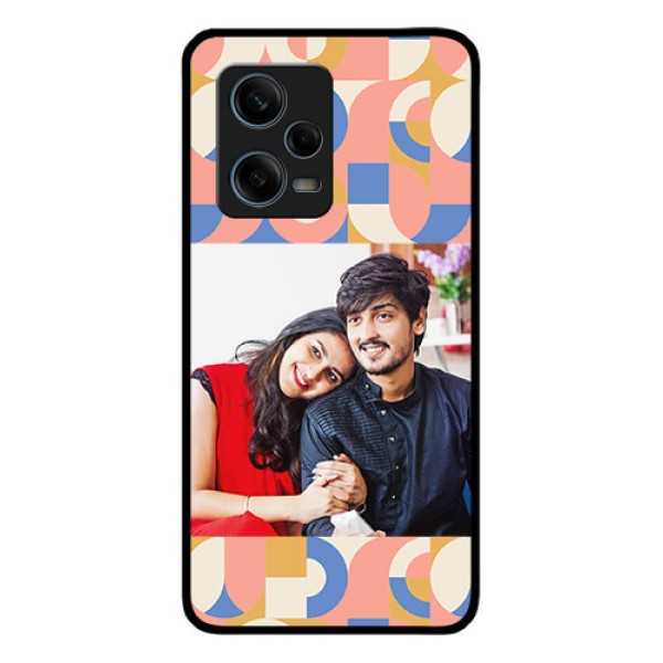 Xiaomi Redmi Note 12 Pro Plus 5G Photo Printing on Glass Case - Semi-circle Maze Pattern Design Xiaomi Redmi Note 12 Pro Plus 5G Photo Printing on Glass Case - Semi-circle Maze Pattern Design