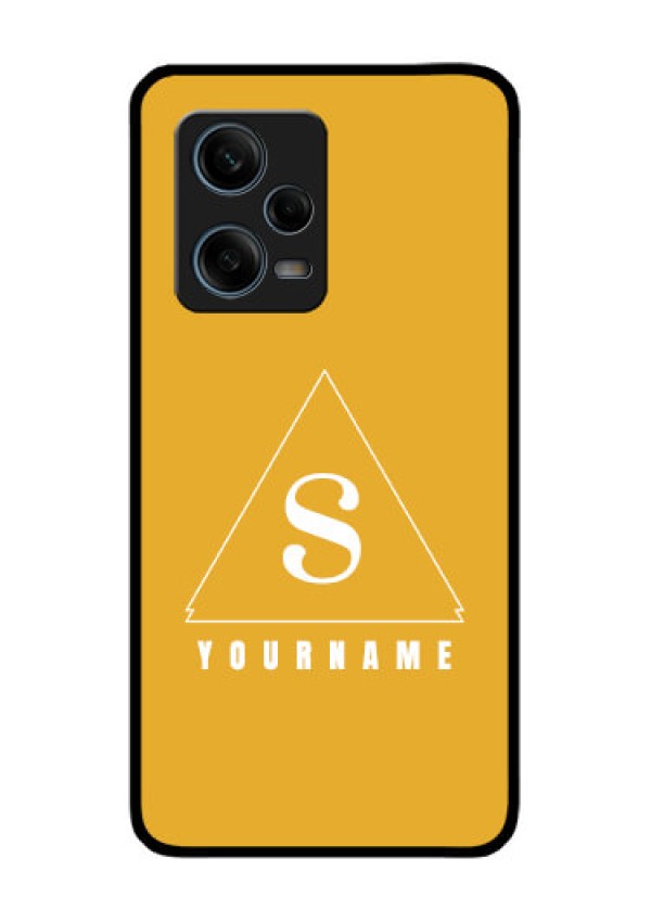 Xiaomi Redmi Note 12 Pro Plus 5G Personalized Glass Phone Case - simple triangle Design