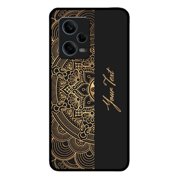 Xiaomi Redmi Note 12 Pro Plus 5G Photo Printing on Glass Case - Mandala art with custom text Design Xiaomi Redmi Note 12 Pro Plus 5G Photo Printing on Glass Case - Mandala art with custom text Design