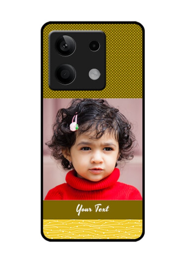 Xiaomi Redmi Note 13 5G Custom Glass Phone Case - Simple Green Color Design